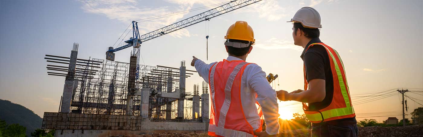 workers at a construction site